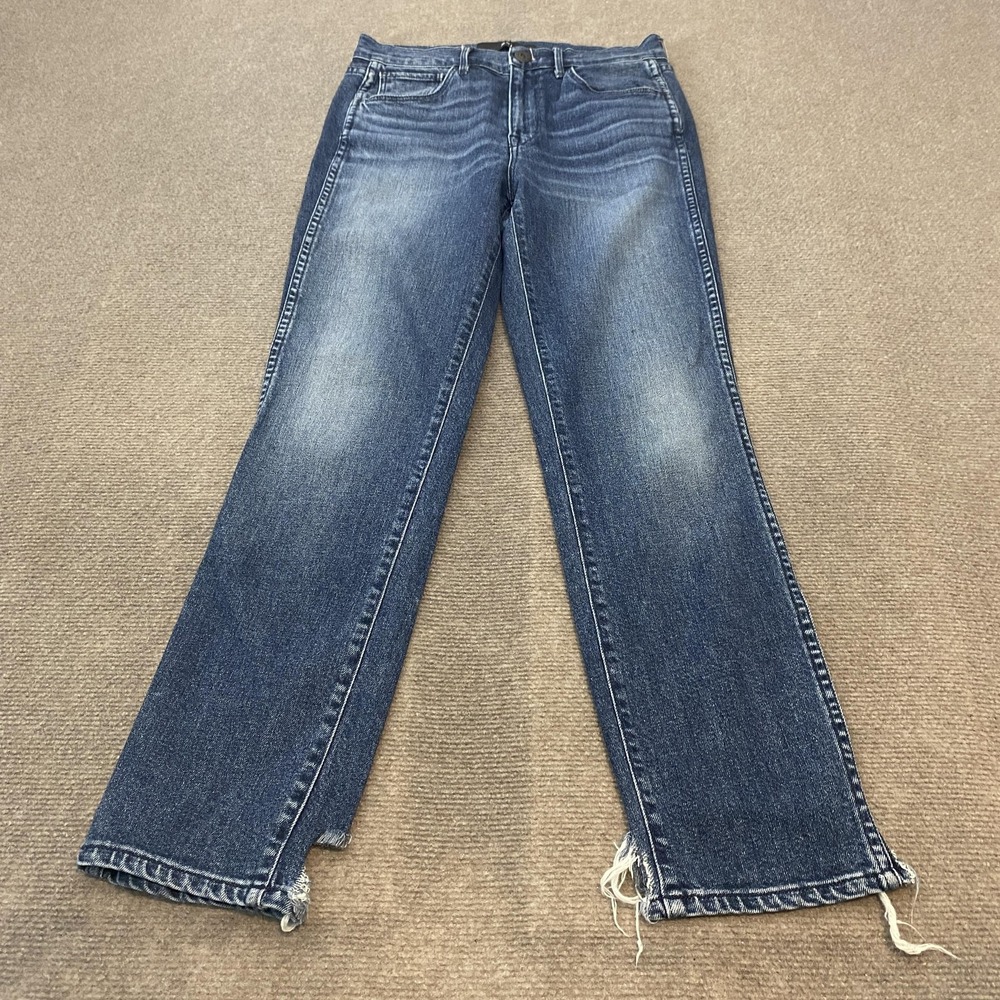 3x1 Jeans Womens 26 Blue Straight Leg Cammi Made In USA Distressed High Rise‎